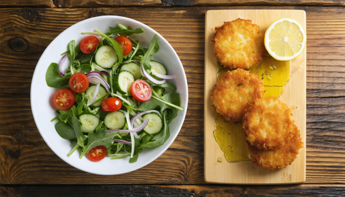 découvrez une salade fraîche et légère, le compagnon idéal pour sublimer vos accras de morue. une combinaison parfaite pour un repas savoureux et équilibré.