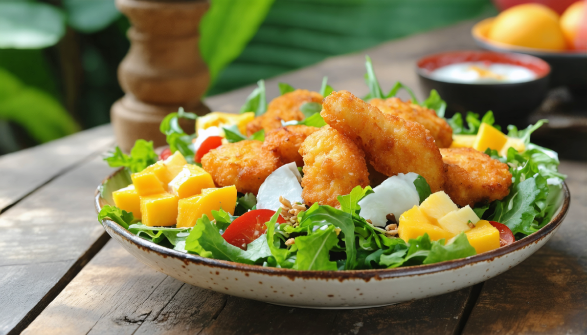 découvrez notre recette de salade fraîche et légère, parfaite pour accompagner et sublimer vos accras de morue avec saveur et équilibre.