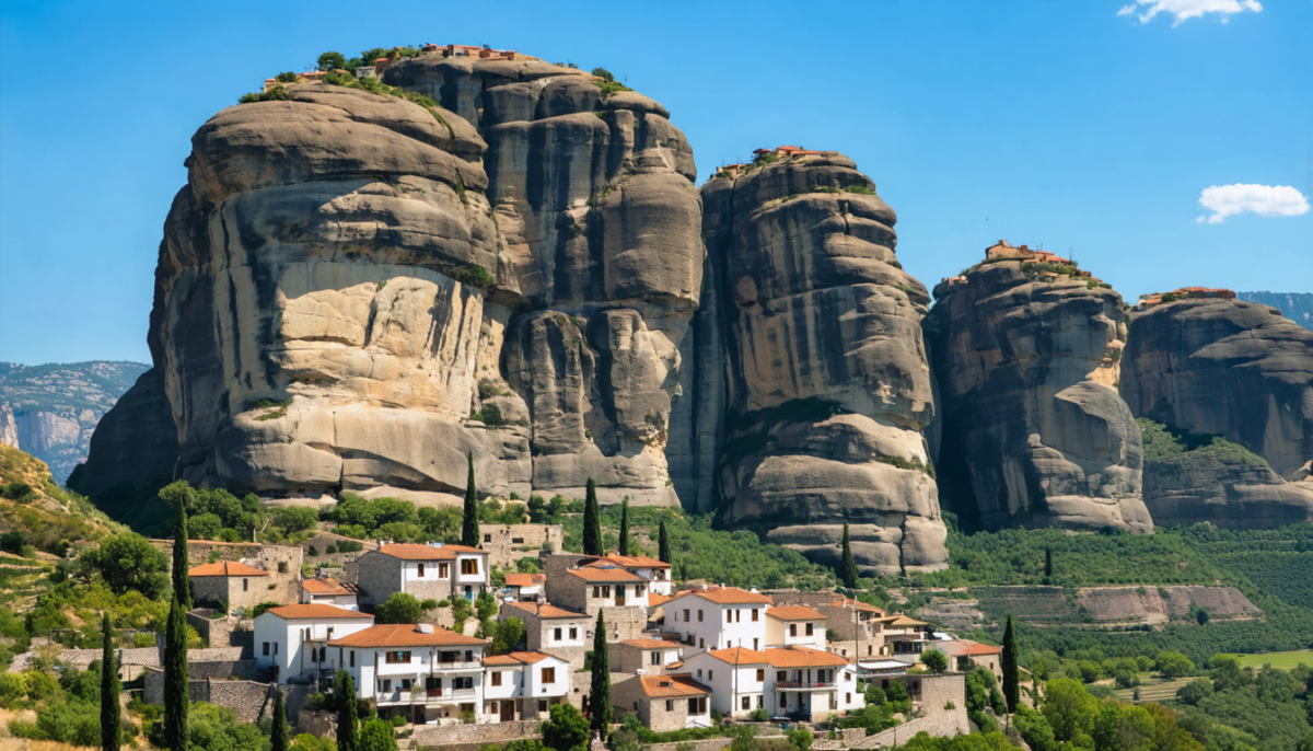 découvrez kalambaka, une ville captivante à l'entrée des célèbres formations rocheuses des météores. ce guide vous accompagne pour explorer ses merveilles naturelles et culturelles incontournables.