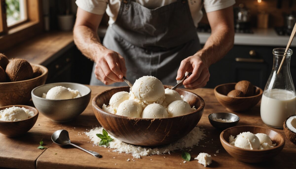 Glace à la noix de coco maison : une recette simple et gourmande à essayer absolument
