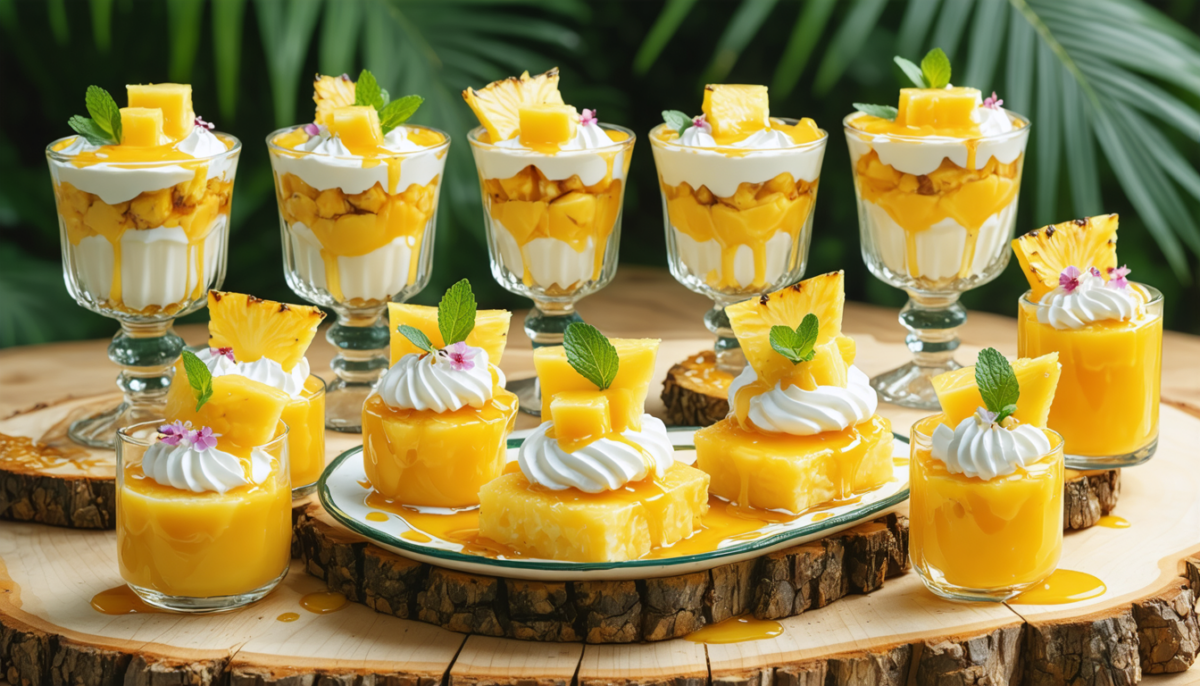 découvrez 10 recettes simples et gourmandes à base d'ananas pour des desserts rafraîchissants et savoureux, parfaits pour toutes les occasions.