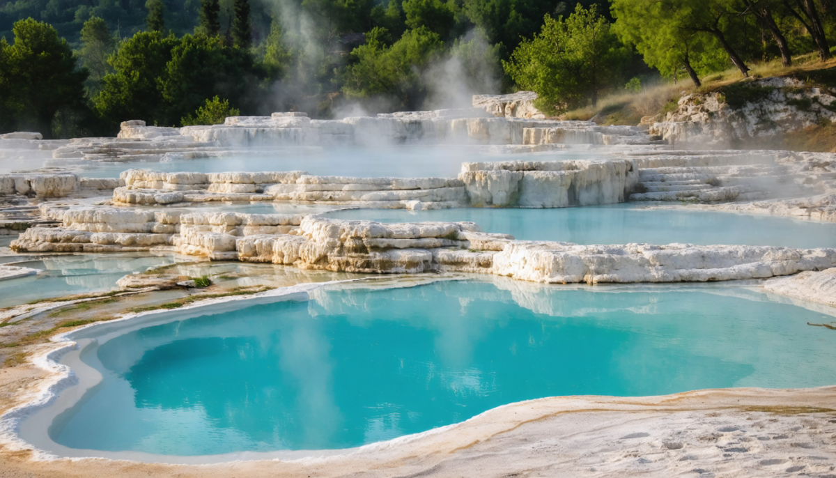 découvrez les merveilles thermales de bagni di san filippo, des sources chaudes naturelles nichées au cœur de la toscane, idéales pour une expérience de détente unique dans un cadre naturel exceptionnel.